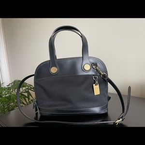 Black “Cabriolet” zip-zip handbag